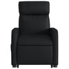 vidaXL Electric Stand up Massage Recliner Chair Black Faux Leather