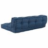 vidaXL Pallet Sofa Cushion 2 pcs Indigo 120 x 80 x 38 cm Fabric