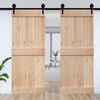 vidaXL Door NARVIK Natural 95 x 210 cm Solid Pine Wood
