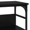 vidaXL Console Table Black oak 100 x 32 x 75 cm Engineered wood