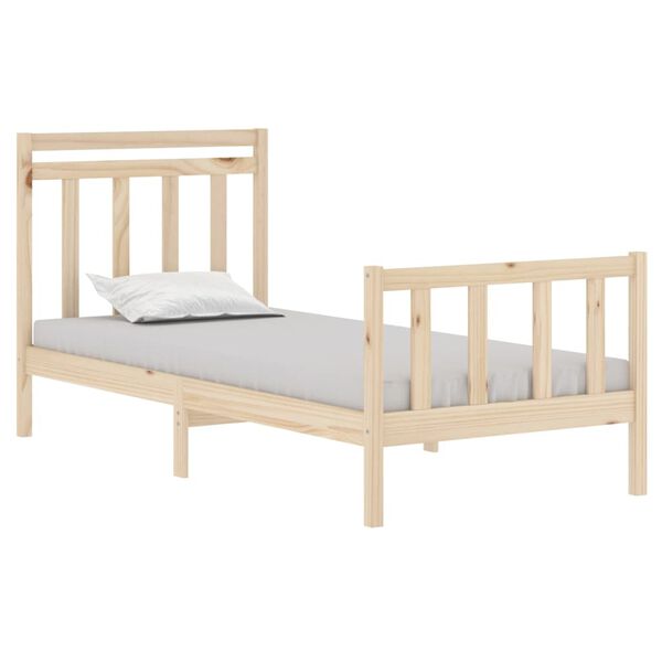 vidaXL Bed Frame without Mattress 90x190 cm Single Solid Wood