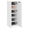 vidaXL Shoe Cabinet White 30x35x100 cm Engineered Wood