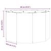 vidaXL Planter Black 60 x 60 x 35 cm Steel