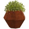 vidaXL Planter Rusty 50 x 50 x 40 cm Weathering Steel
