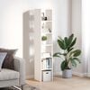 vidaXL Bookcases 2 pcs Stackable White 30x30x80 cm Engineered Wood
