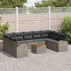 vidaXL Garden Sofa Set 10 pcs Grey