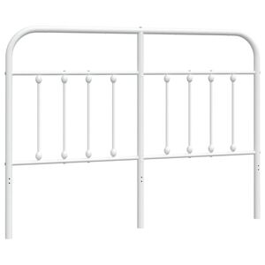 vidaXL Headboard | White | Powder-Coated Steel | Single | Appealing Design