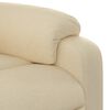 vidaXL Stand up Massage Recliner Chair Cream Fabric