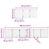 vidaXL Dog Gate with Door Foldable 9 Panels White 450 cm Poplar Wood