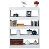 vidaXL Book Cabinet/Room Divider White 100x30x135 cm