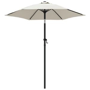 vidaXL Garden Parasol | Sand white and dark grey