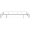vidaXL Dog Kennel Silver 25 m² Steel