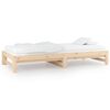 vidaXL Pull-out Day Bed without Mattress 2x(90x190) cm Solid Wood Pine