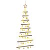 vidaXL Hanging Christmas Tree with Baubles 120 cm 50 LEDs Warm White