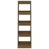 vidaXL Book Cabinet/Room Divider Brown Oak 40x30x135 cm