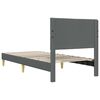 vidaXL Bed Frame with Headboard Dark Grey 90 x 190 cm Fabric