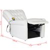 vidaXL Electric Massaging Chair Cream white 78 x 148 x 71 cm