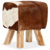 vidaXL Stool Genuine Goat Leather 40x30x45 cm