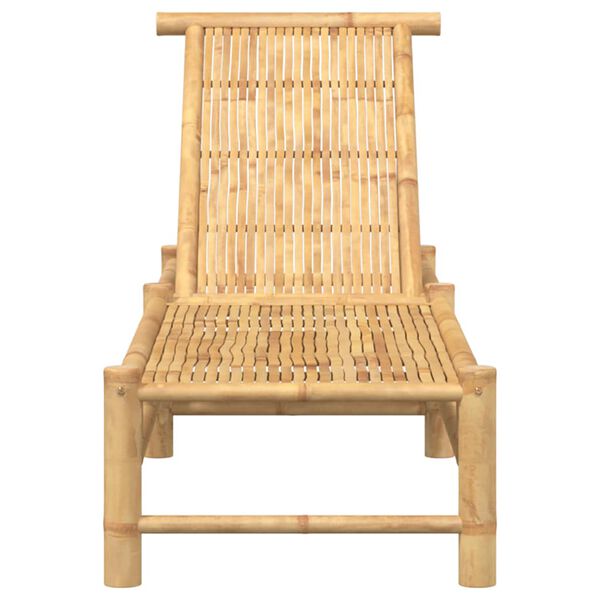 vidaXL Sun Lounger 55x199x30 cm Bamboo