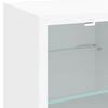 vidaXL TV Wall Cabinets with LED Lights 2 pcs White 30x28.5x30 cm