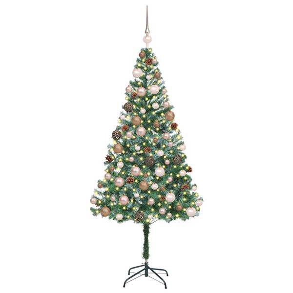vidaXL Artificial Christmas Tree with Stand Green 180 cm PVC and Steel