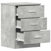 vidaXL Bedside Cabinet Concrete Grey 38x35x56 cm Engineered Wood