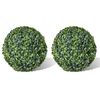 vidaXL Artificial Plant | Set of 2 | Mixed green | PVC | 35 cm diameter