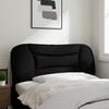 vidaXL Headboard Cushion "Hvar" Black 107 cm King Single Fabric