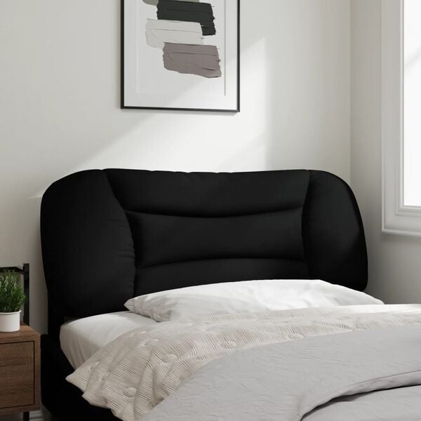 vidaXL Headboard Cushion "Hvar" Black 107 cm King Single Fabric