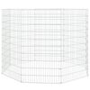 vidaXL Free Range Animal Enclosure 8-Panel 54x100 cm Galvanised Iron