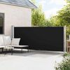 vidaXL Patio Retractable Side Awning 600x160 cm Black