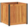 vidaXL Garden Planter | Natural Brown and Black
