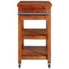 vidaXL Kitchen Trolley 100x48x89 cm Solid Acacia Wood