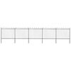 vidaXL Garden Fence with Hoop Top Steel 838x150 cm Black