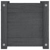 vidaXL Garden Planter Grey 31x31x31 cm Solid Pinewood