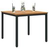 vidaXL Outdoor Tables Natural and black 90 x 90 x 75 cm