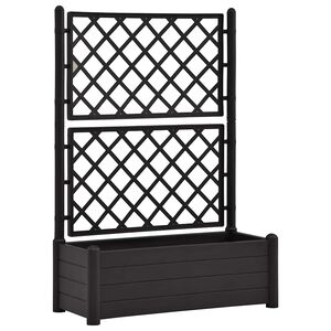 vidaXL Garden Planter | Anthracite | PP (polypropylene) | Medium | Planters