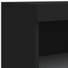 vidaXL Sideboard with LED Lights Black 181.5x37x100 cm