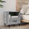 vidaXL Bedside Cabinet Grey Sonoma Engineered Wood