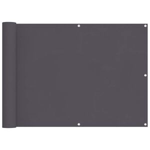 vidaXL Balcony Screen Oxford Fabric 90x600 cm Anthracite
