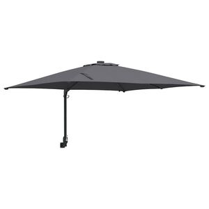 vidaXL Garden Parasol Anthracite 248.5 x 247.5 x 160 cm Fabric