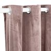 vidaXL Blackout Curtain with Metal Rings Velvet Antique Pink 290x245 cm