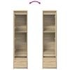 vidaXL Highboard Sonoma Oak 29.5x34x119.5 cm Engineered Wood