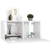 vidaXL 8 Piece TV Cabinet Set White Engineered Wood