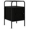 vidaXL Bedside Cabinet Black Oak 35 x 36.5 x 56 cm Engineered Wood