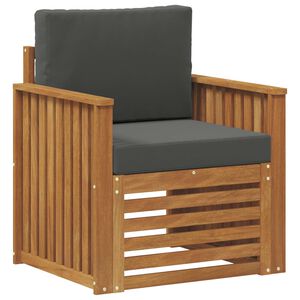 vidaXL Outdoor Sofa Set Solid Acacia Wood and Polyester