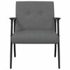 vidaXL Armchair Dark Grey 59 x 75 x 78 cm Fabric