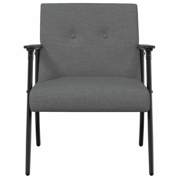 vidaXL Armchair Dark Grey 59 x 75 x 78 cm Fabric