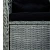 vidaXL Garden Chairs with Cushions 2 pcs Poly Rattan Light Grey