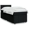 vidaXL Box Spring Bed with Mattress Black King Single Fabric
